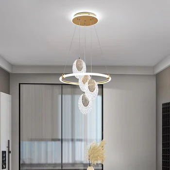 Подвесной светильник, светодиодная художественная люстра, освещение современного дома для гостиной, декор столовой, подвесные светильники для гостиной 0